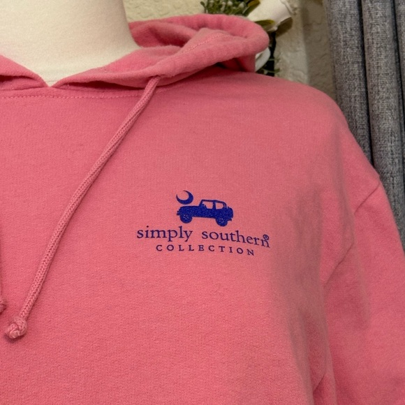 NEW Simply Southern Women's Hoodie Sweatshirt JEEP Themed "Roam Free" Size L - Picture 5 of 6